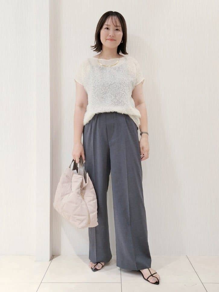 naokoさんの「UNTITLED｜【UV/はっ水/セットアップ可】リラククールパンツ」を使ったコーディネート