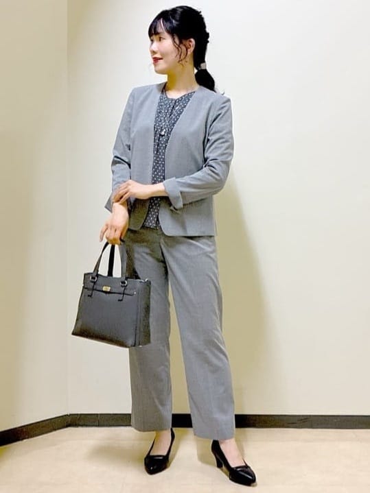  beni_gingerさんの「Reflect｜【マシンウォッシュ可／セットアップ可】コツキ柄プリントブラウス」を使ったコーディネート
