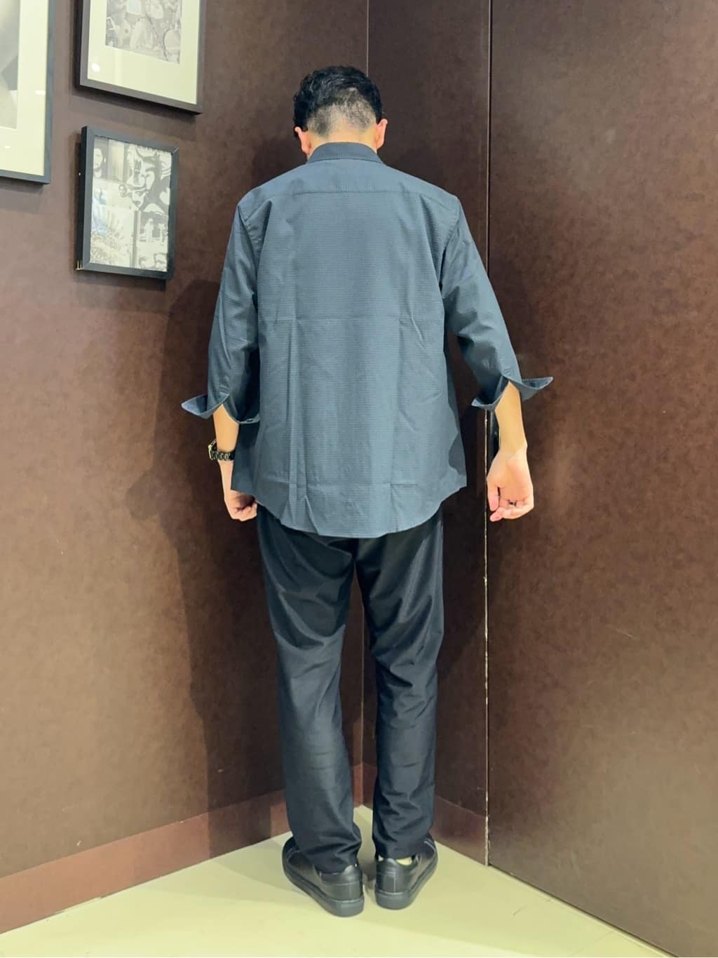 shuheiさんの「TAKEO KIKUCHI｜【COOL CITY WEAR】DotAir（R）サッカー シャツ」を使ったコーディネート