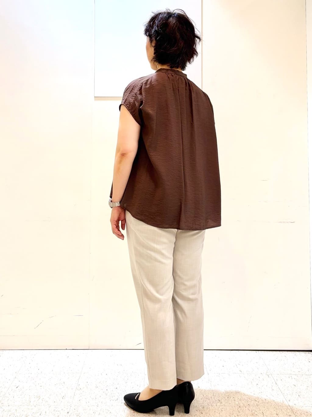 ヤスコさんの「Reflect｜パール調リングネックレス」を使ったコーディネート