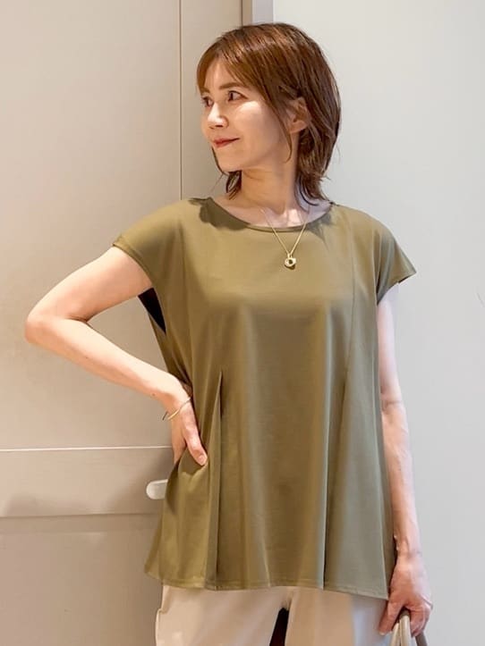 yamakoさんの「grove｜【冷感】サマーハイパーストレッチテーパードパンツ」を使ったコーディネート