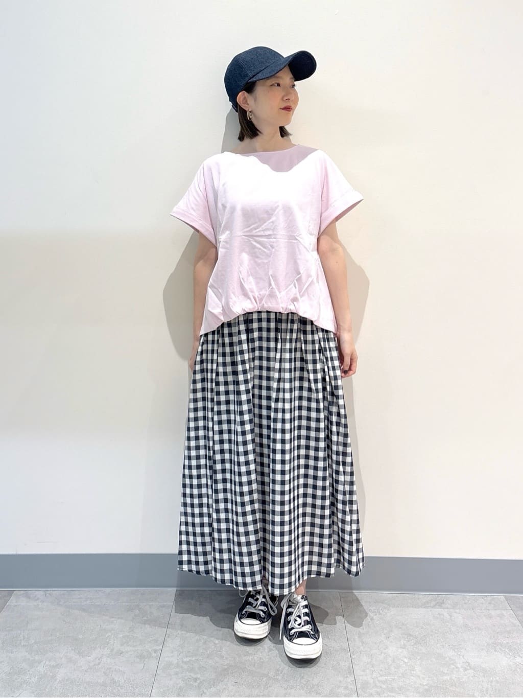 risaさんの「Dessin｜【二の腕カバー／UVカット】ロールアップスリーブ裾ギャザーカットソー」を使ったコーディネート