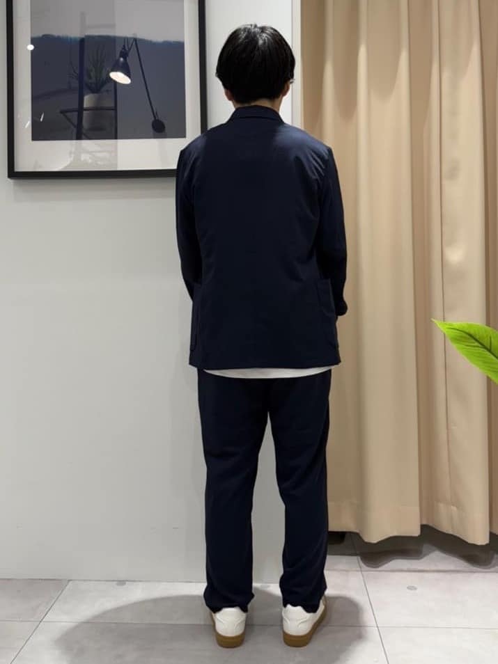 はさんの「THE SHOP TK｜スムースファイバーリラックスジャケット 【セットアップ可／UVカット／イージーケア／洗濯機OK】」を使ったコーディネート