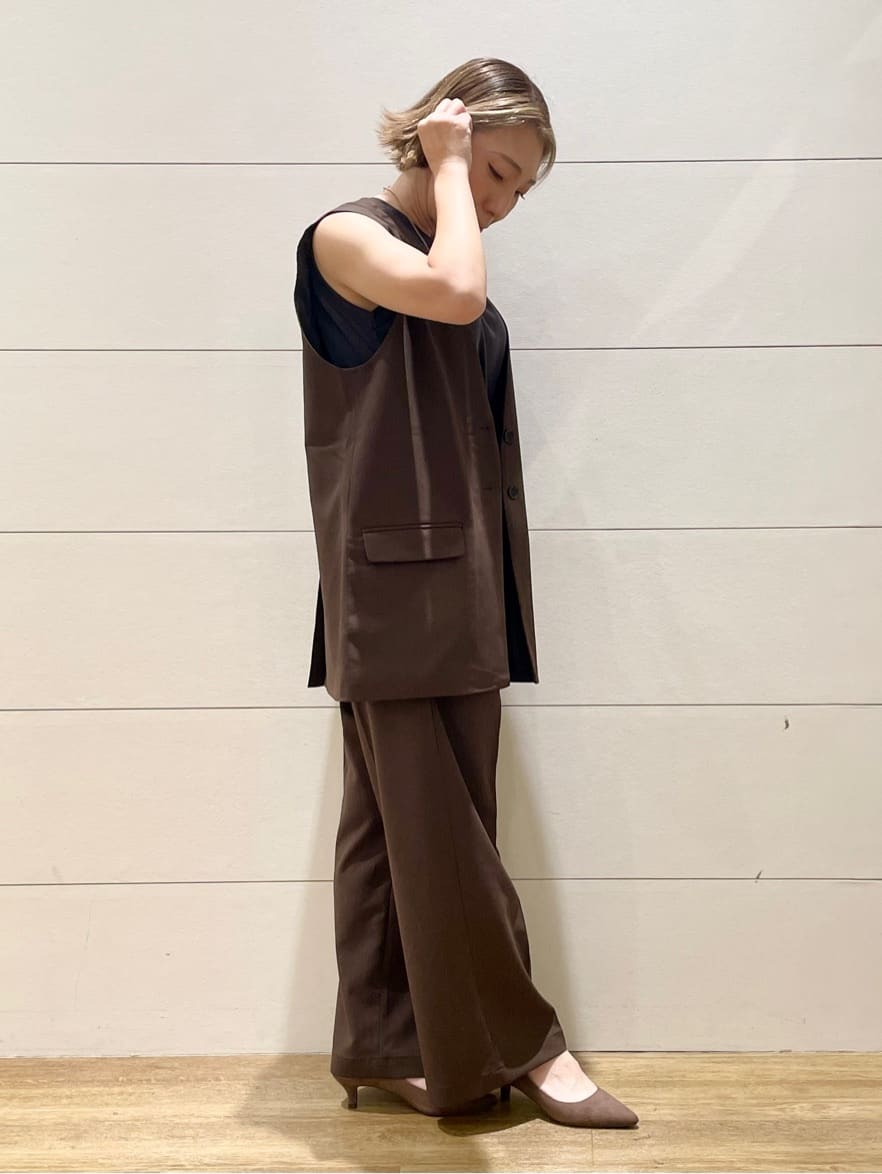 Ryoさんの「THE SHOP TK｜ノーカラージレ【セットアップ可/洗濯機OK】」を使ったコーディネート