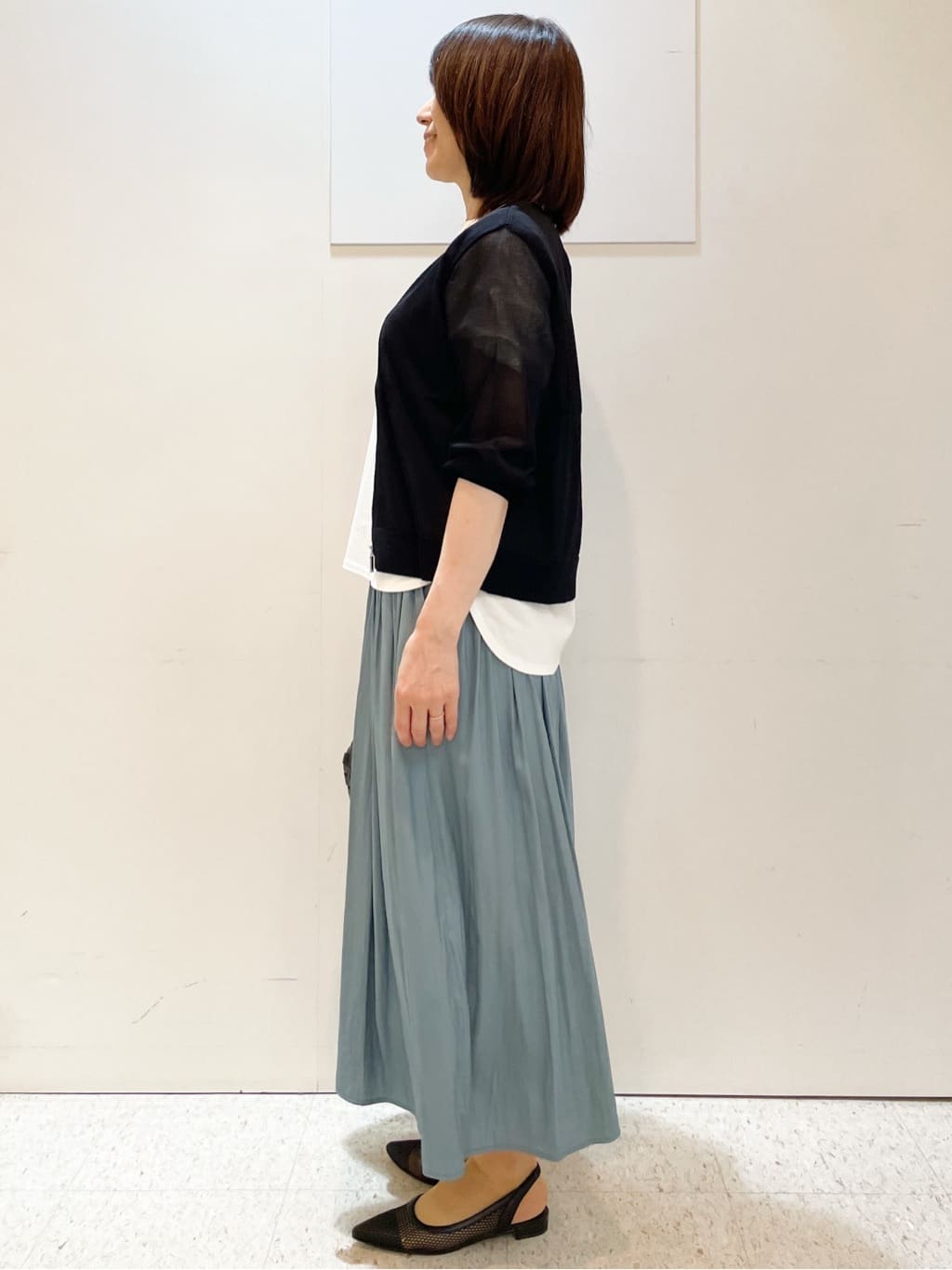 めいさんの「Reflect｜【ウエストゴム仕様／長く着られる◎】スカーチョパンツ」を使ったコーディネート