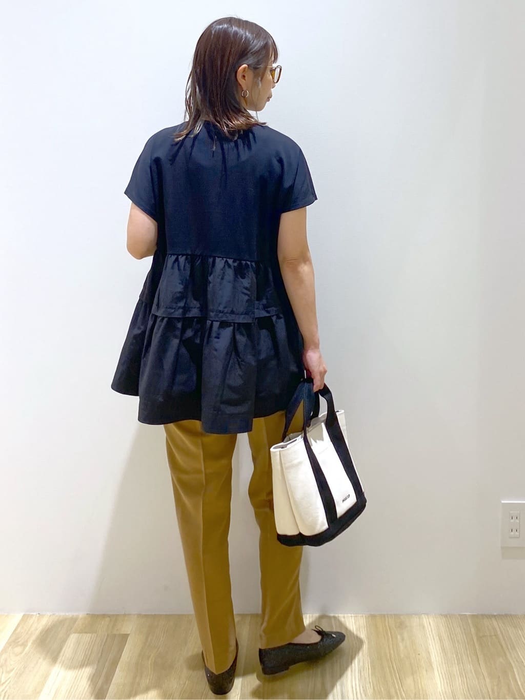 えりさんの「OPAQUE.CLIP｜ドッキングティアードトップス【洗濯機洗い可】」を使ったコーディネート