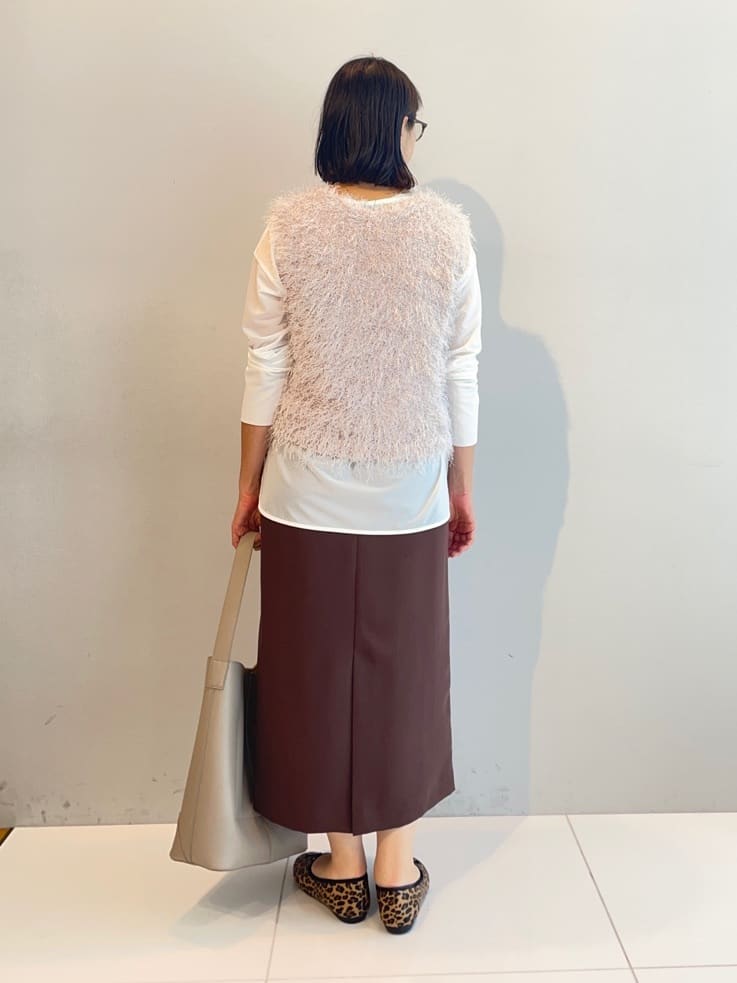 murayamaさんの「INDIVI｜【洗える／UVケア／吸汗速乾】ジョーゼットナロースカート」を使ったコーディネート