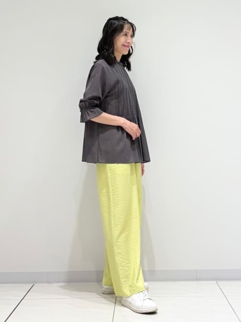 kayoさんの「INDIVI｜【洗える/コットン】ピンタックシアーブラウス」を使ったコーディネート