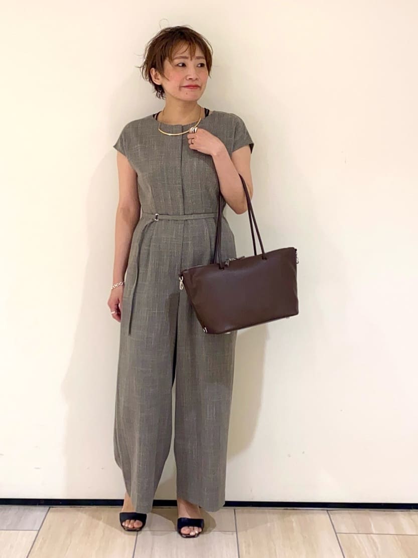 mari_831さんの「UNTITLED｜【接触冷感/オールインワン/洗える】梳毛調合繊コンビネゾン」を使ったコーディネート