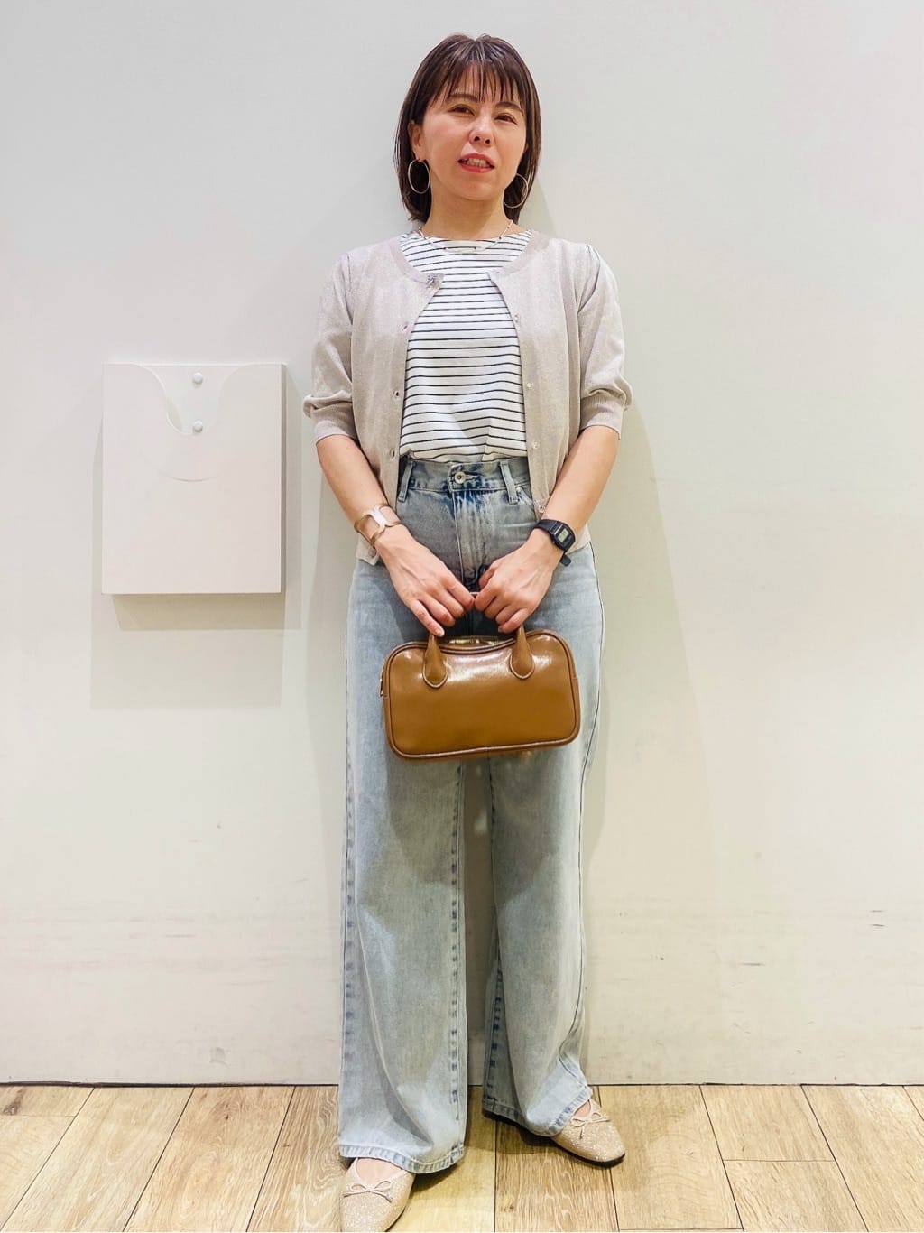 YUKOさんの「index｜《7色展開／XS-LLサイズ》多機能タックスリーブトップス【汗ジミ防止／吸水速乾／接触冷感／UVケア」を使ったコーディネート