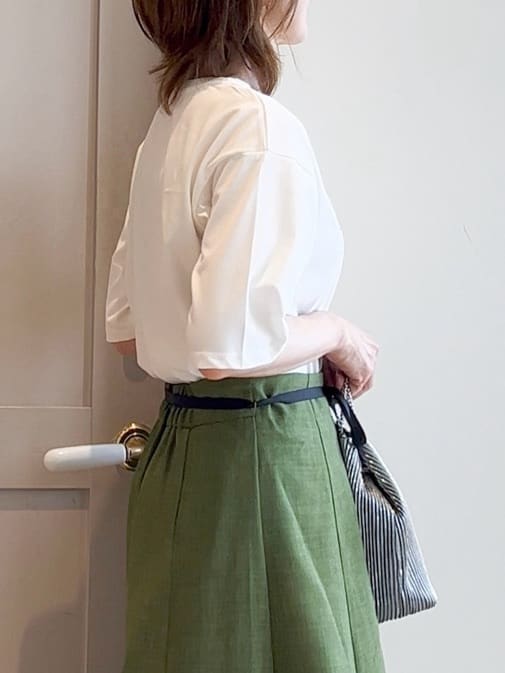 yamakoさんの「grove｜ドットで華やぐ　軽やかマーメイドスカート」を使ったコーディネート