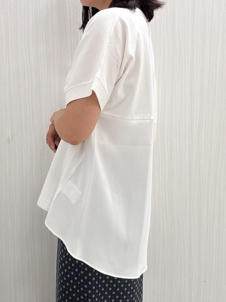 yuさんの「COUP DE CHANCE｜【手洗い可／日本製】小紋柄ワイドパンツ」を使ったコーディネート