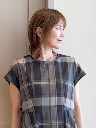 yamakoさんの「grove｜メタルストーンショートネックレス」を使ったコーディネート
