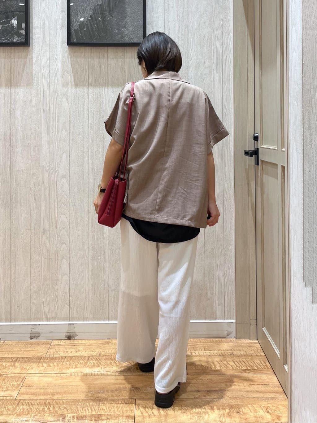 shirayuuuさんの「SHOO･LA･RUE｜【S-LL】さらりと着たい大人のための 麻調半袖ジャケット」を使ったコーディネート