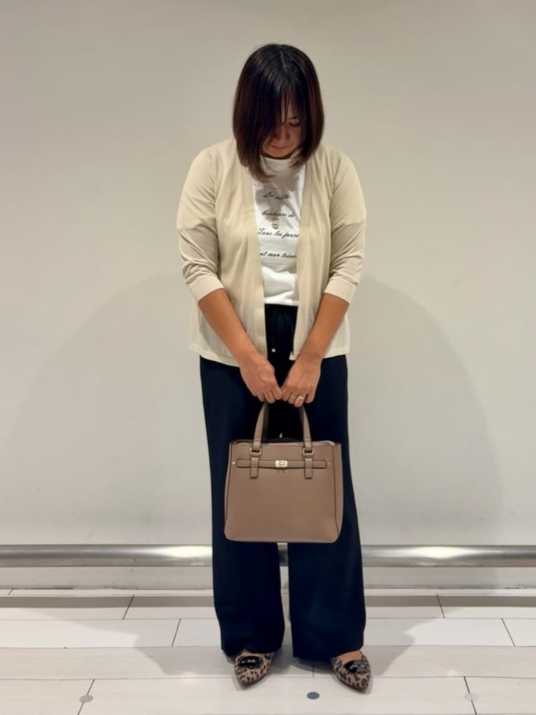 SAEさんの「Reflect｜【接触冷感／マシンウォッシュ可／ウエスト総ゴム】ワイドシルエットパンツ」を使ったコーディネート