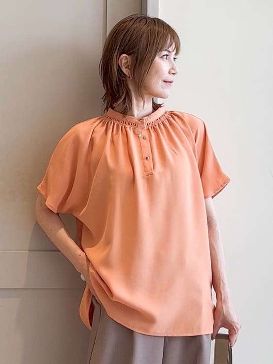 yamakoさんの「grove｜メタルストーンショートネックレス」を使ったコーディネート