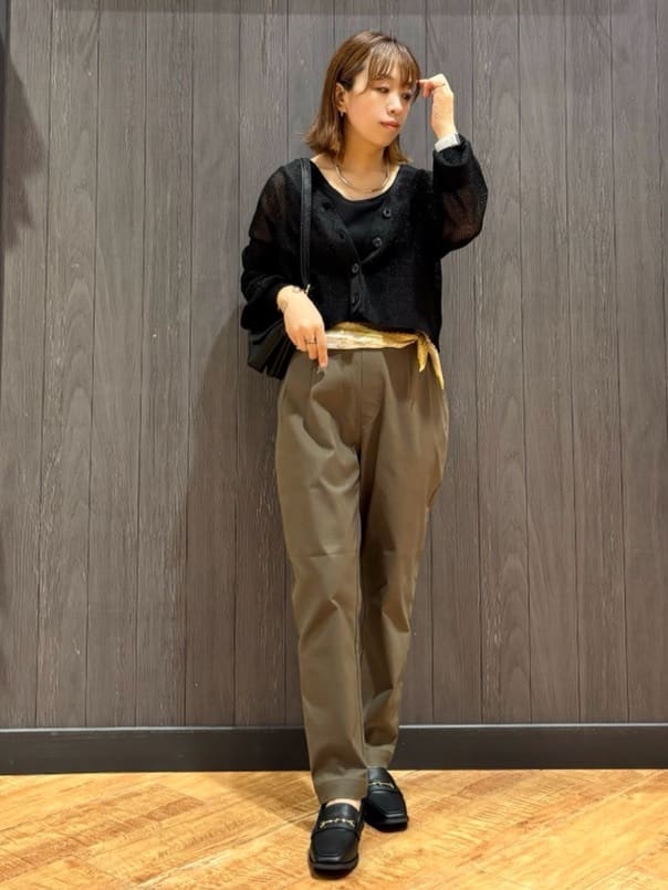meiさんの「SHOO･LA･RUE｜キラッと光るラメとスパンコールが印象的 メッシュカーディガン」を使ったコーディネート