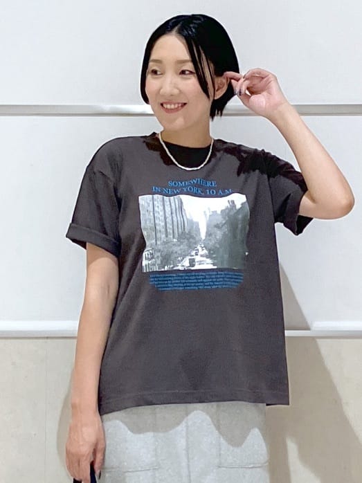 eriko さんの「Dessin｜【ユニセックス・洗える】オーガニックコットンロゴ入りTシャツ」を使ったコーディネート