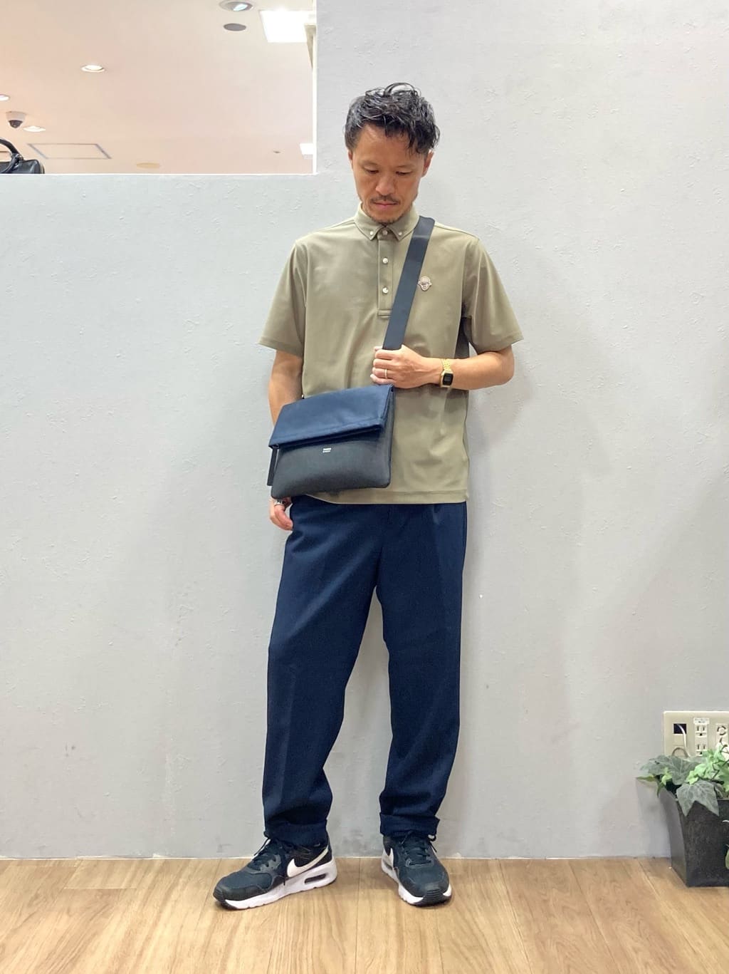 シュンさんの「TAKEO KIKUCHI｜【COOL CITY WEAR】エアートール ポロシャツ /接触冷感・通気性」を使ったコーディネート