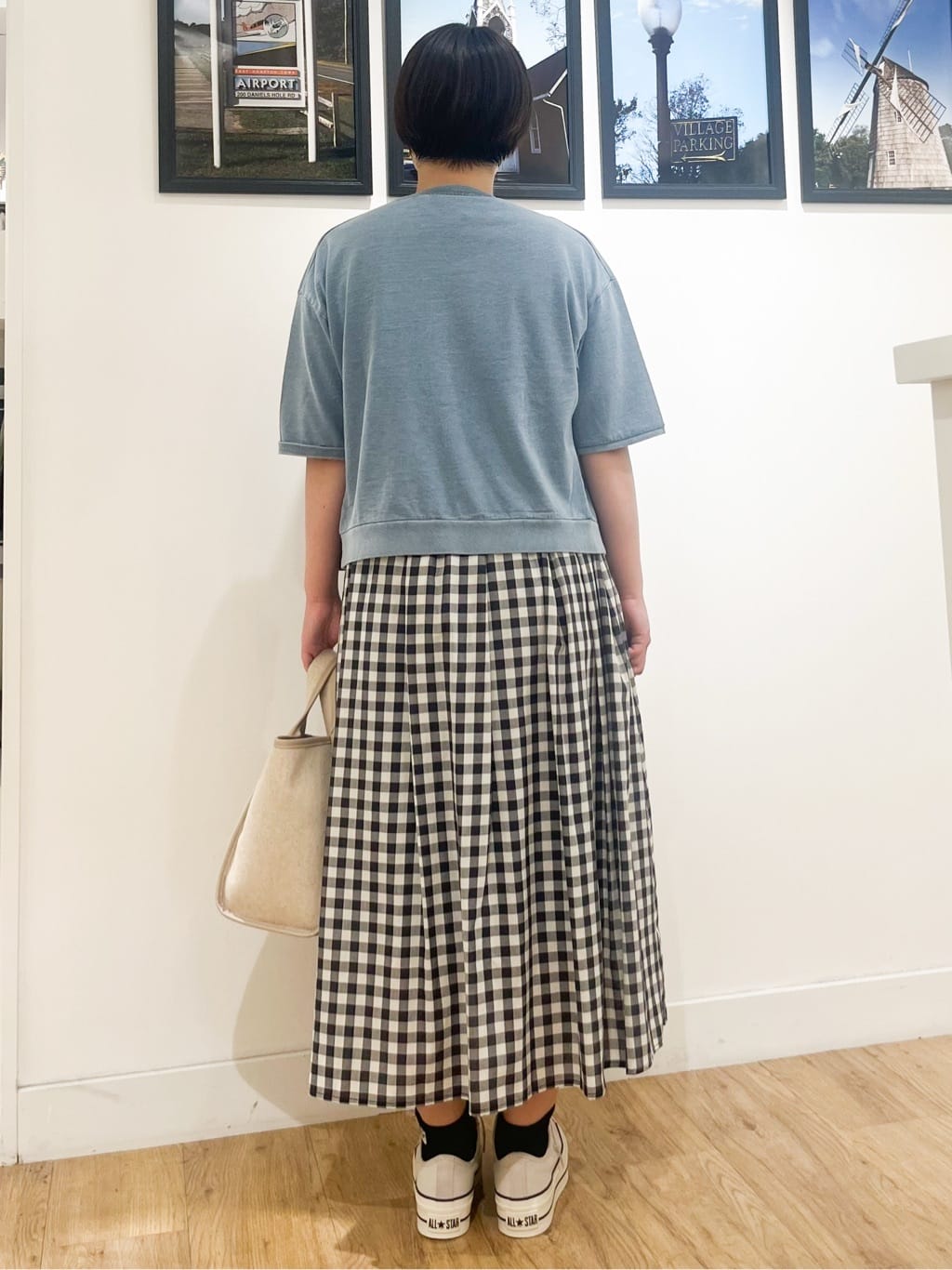Asukaさんの「Dessin｜【洗える】リブノースリーブニット」を使ったコーディネート