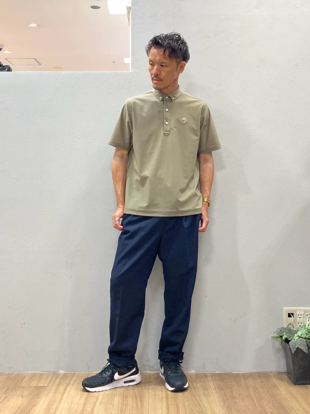 シュンさんの「TAKEO KIKUCHI｜【COOL CITY WEAR】エアートール ポロシャツ /接触冷感・通気性」を使ったコーディネート