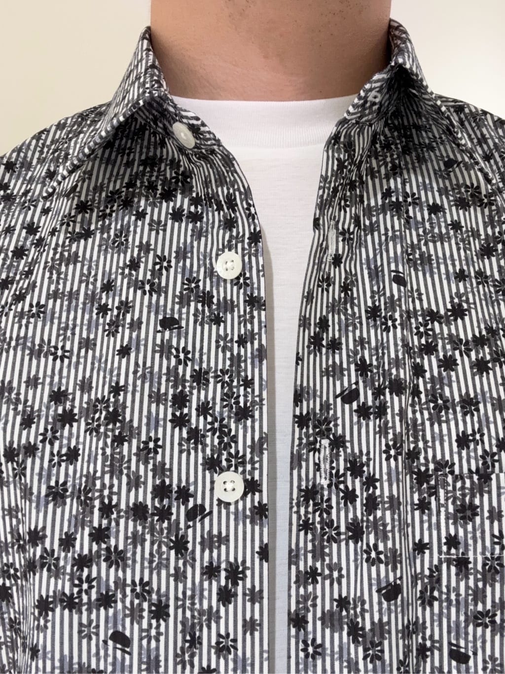 及川さんの「TAKEO KIKUCHI｜【COOL CITY WEAR】ワンポイント刺しゅう ポケットTシャツ /接触冷感」を使ったコーディネート