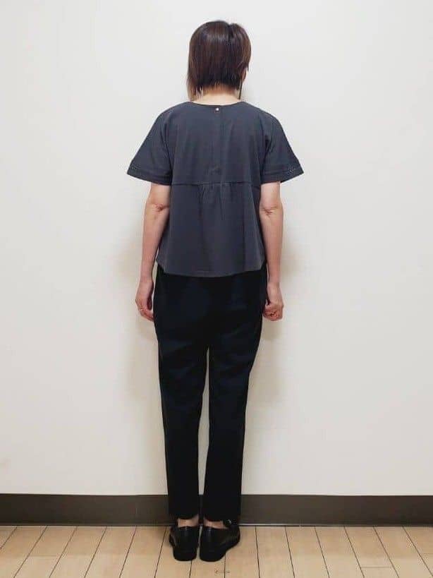 yuuさんの「Reflect｜【マシンウォッシュ可／ウエストゴム仕様】キレイめリラクシーパンツ」を使ったコーディネート
