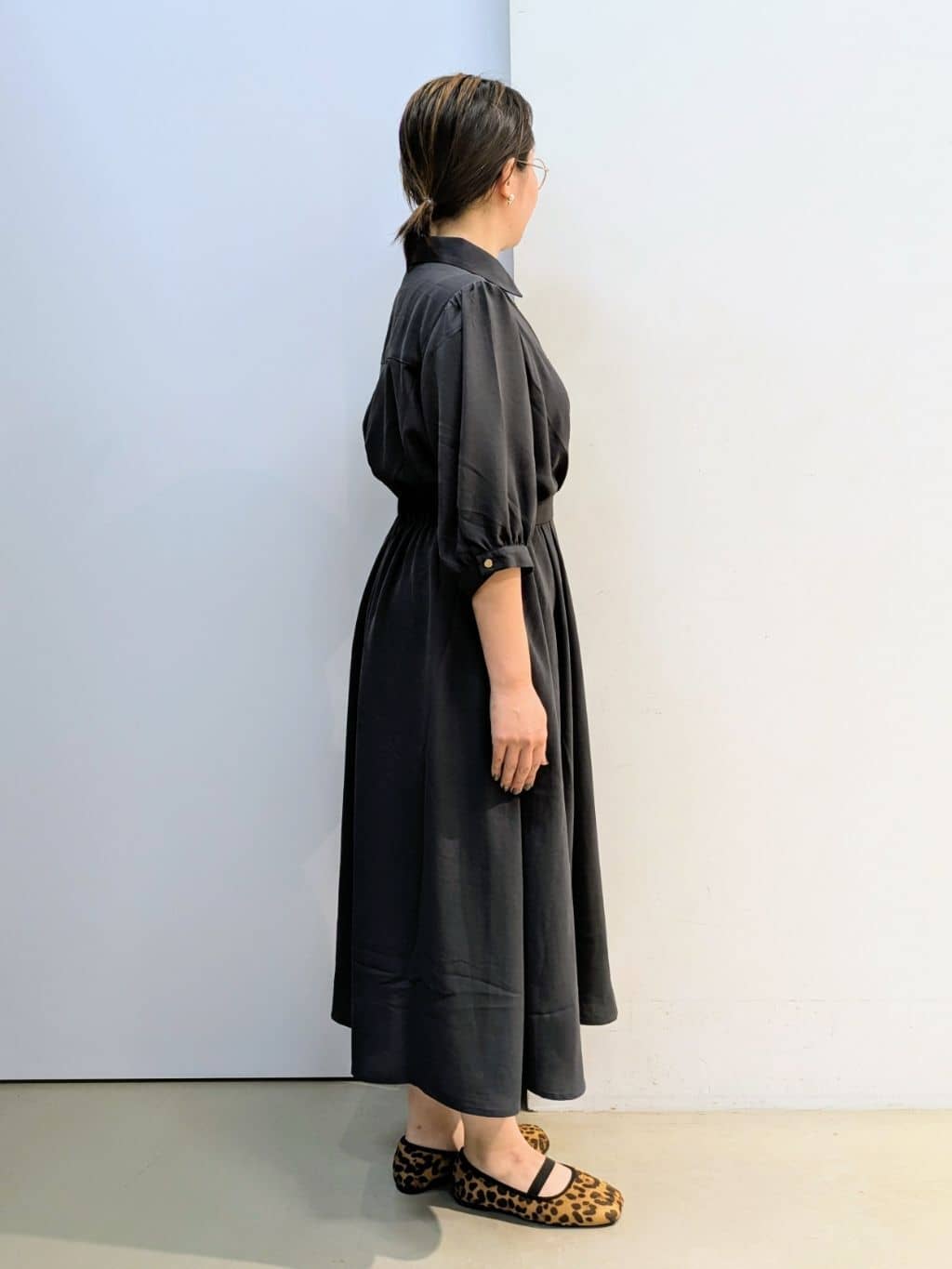 kotoさんの「THE SHOP TK｜5分袖シャツワンピース【防シワ/吸水速乾/UVケア/洗濯機OK】」を使ったコーディネート