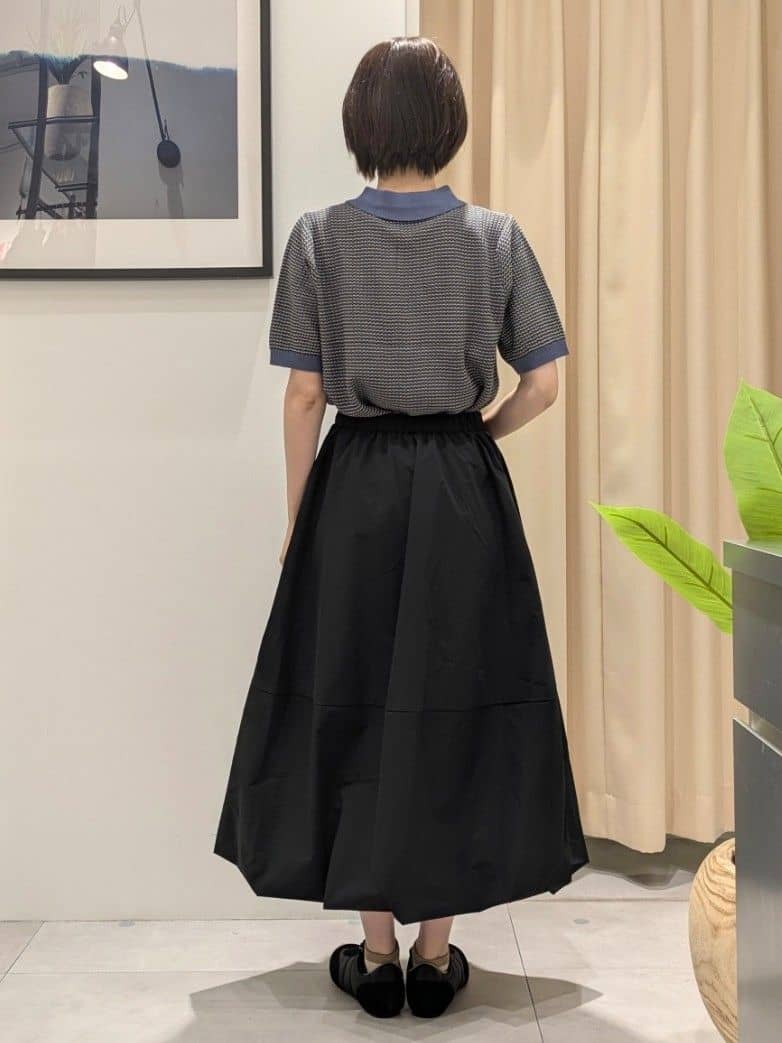 なめさんの「THE SHOP TK｜柄アソートポロニットシャツ【洗濯機OK】」を使ったコーディネート