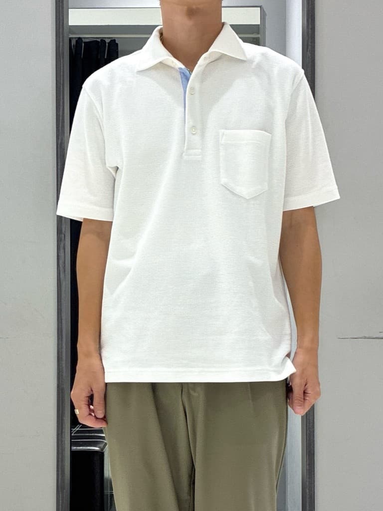 わいずみさんの「TAKEO KIKUCHI｜【抗菌防臭／9色5サイズ展開】ハニカムメランジ ポロシャツ」を使ったコーディネート