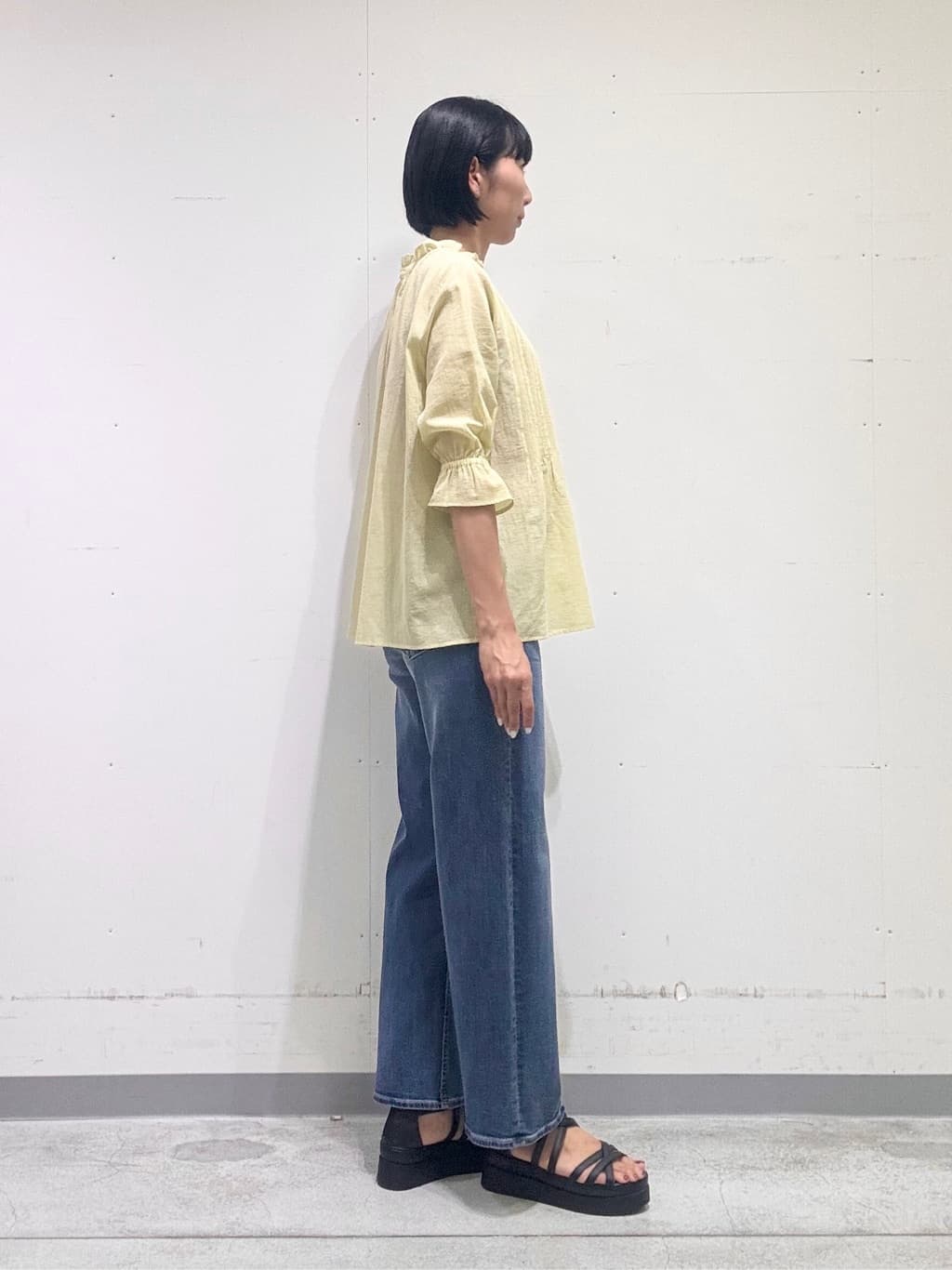 naoさんの「INDIVI｜【洗える/コットン】ピンタックシアーブラウス」を使ったコーディネート