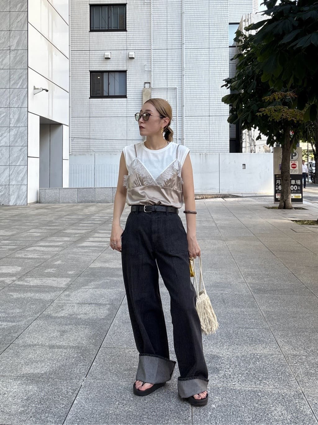 kotakiさんの「INDIVI｜キャミセットカットソー」を使ったコーディネート