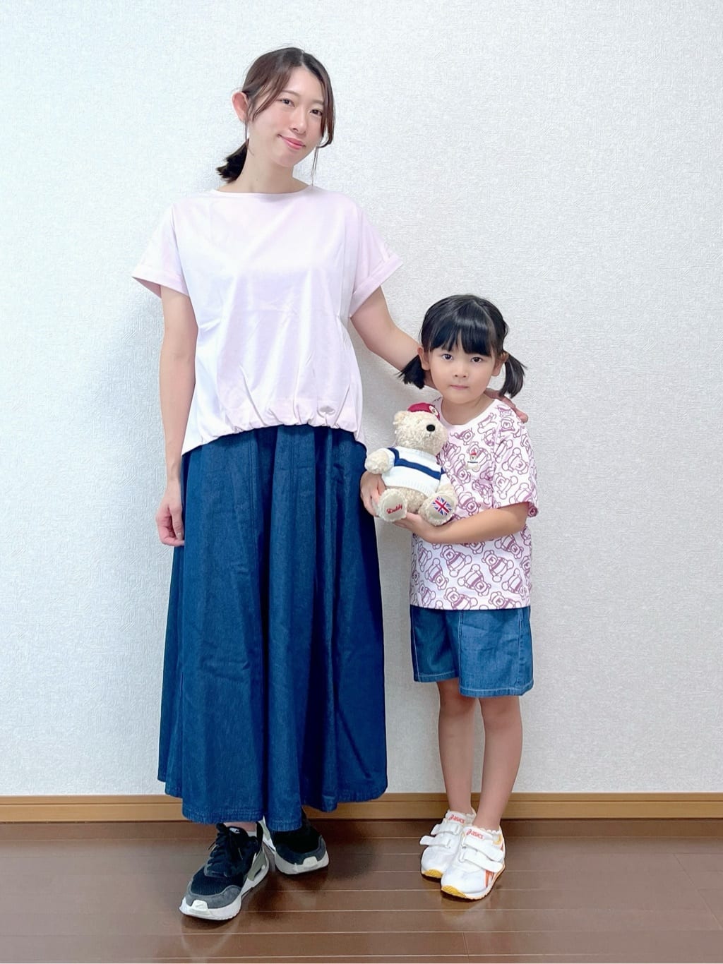 canaさんの「Dessin｜【リンクコーデ】オーガニックコットンTシャツ」を使ったコーディネート