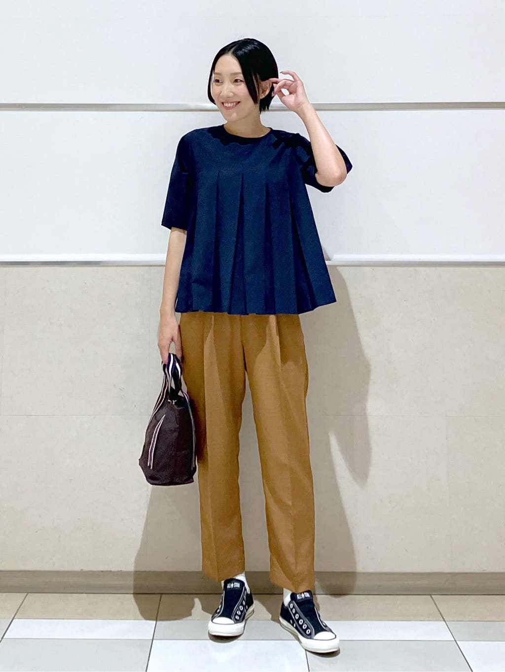 eriko さんの「Dessin｜【洗える】タックデザインブラウス」を使ったコーディネート