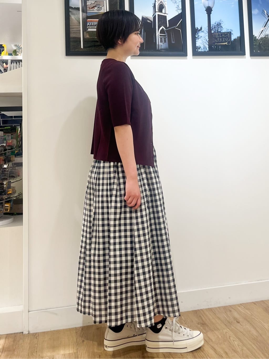 Asukaさんの「Dessin｜【洗える】リブノースリーブニット」を使ったコーディネート