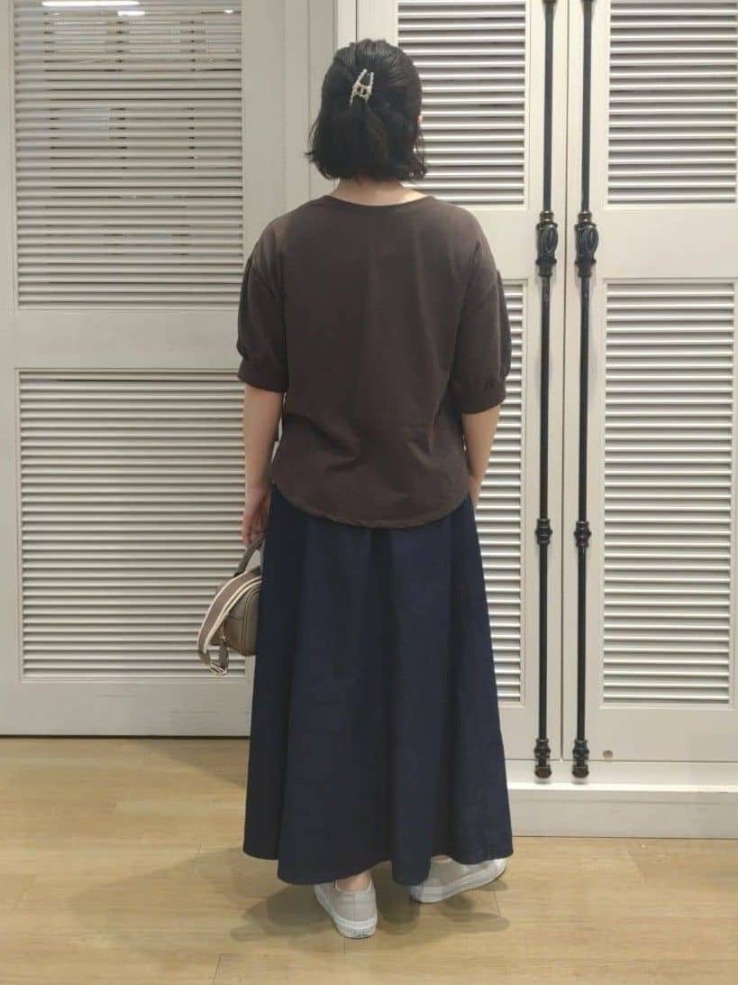 kaiさんの「Dessin｜【360度可愛い/前後2WAY/洗える】ライトコットンヘンリーカットソー」を使ったコーディネート