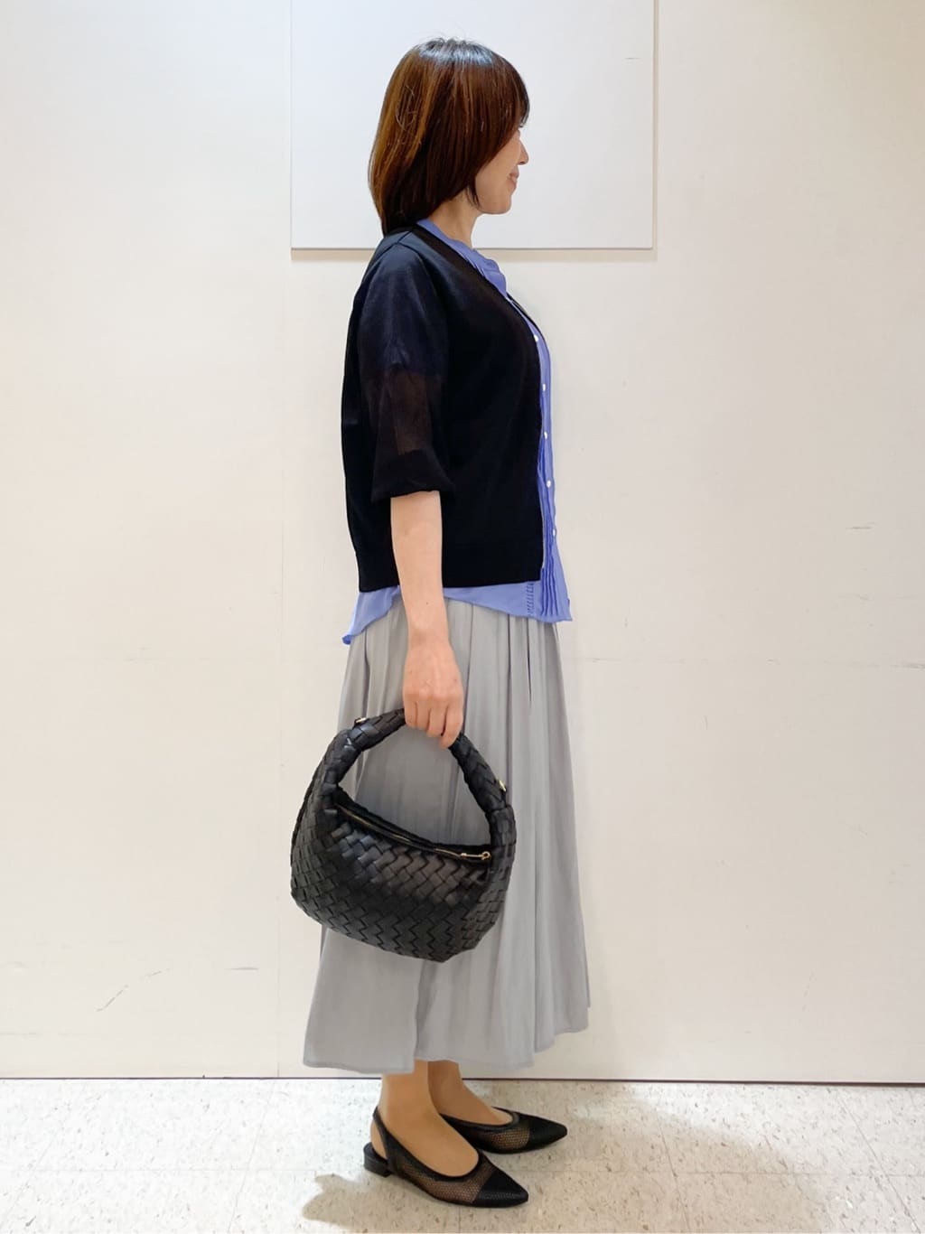 めいさんの「Reflect｜【ウエストゴム仕様／長く着られる◎】スカーチョパンツ」を使ったコーディネート