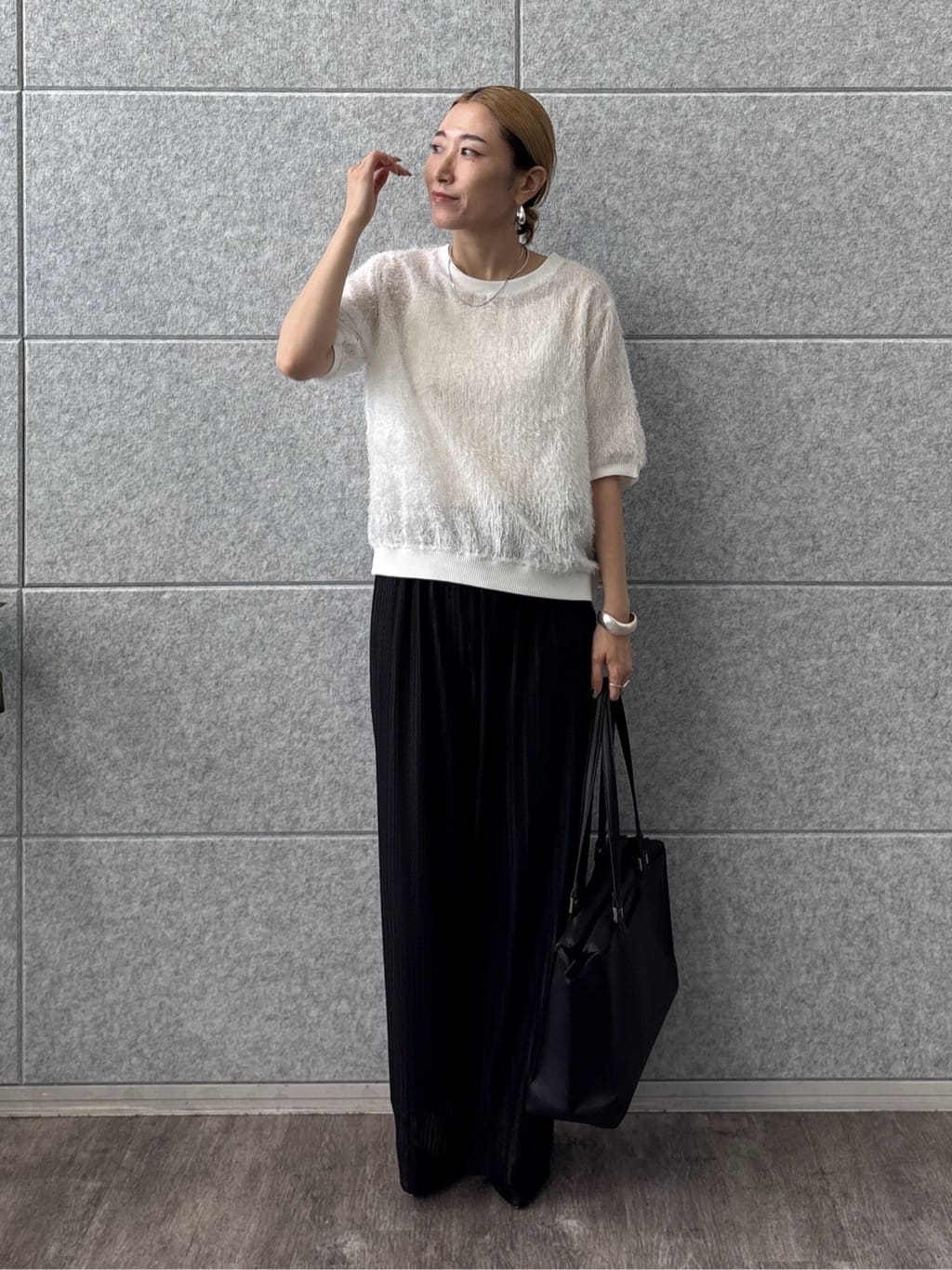 kotakiさんの「INDIVI｜ヘアリージャカードトップス」を使ったコーディネート