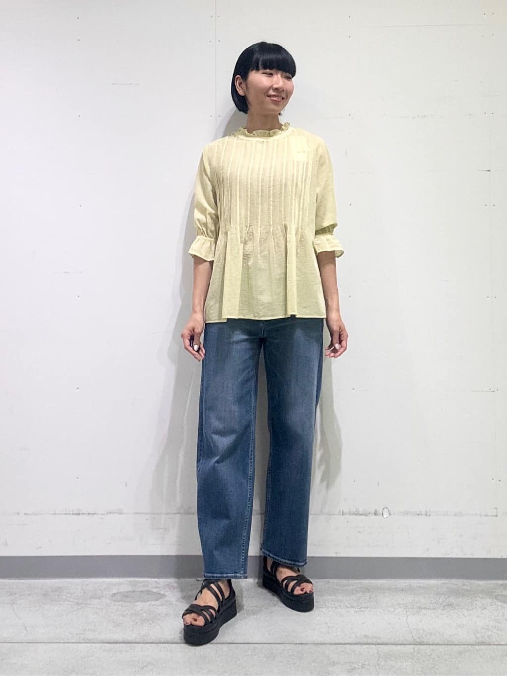 naoさんの「INDIVI｜【洗える/コットン】ピンタックシアーブラウス」を使ったコーディネート