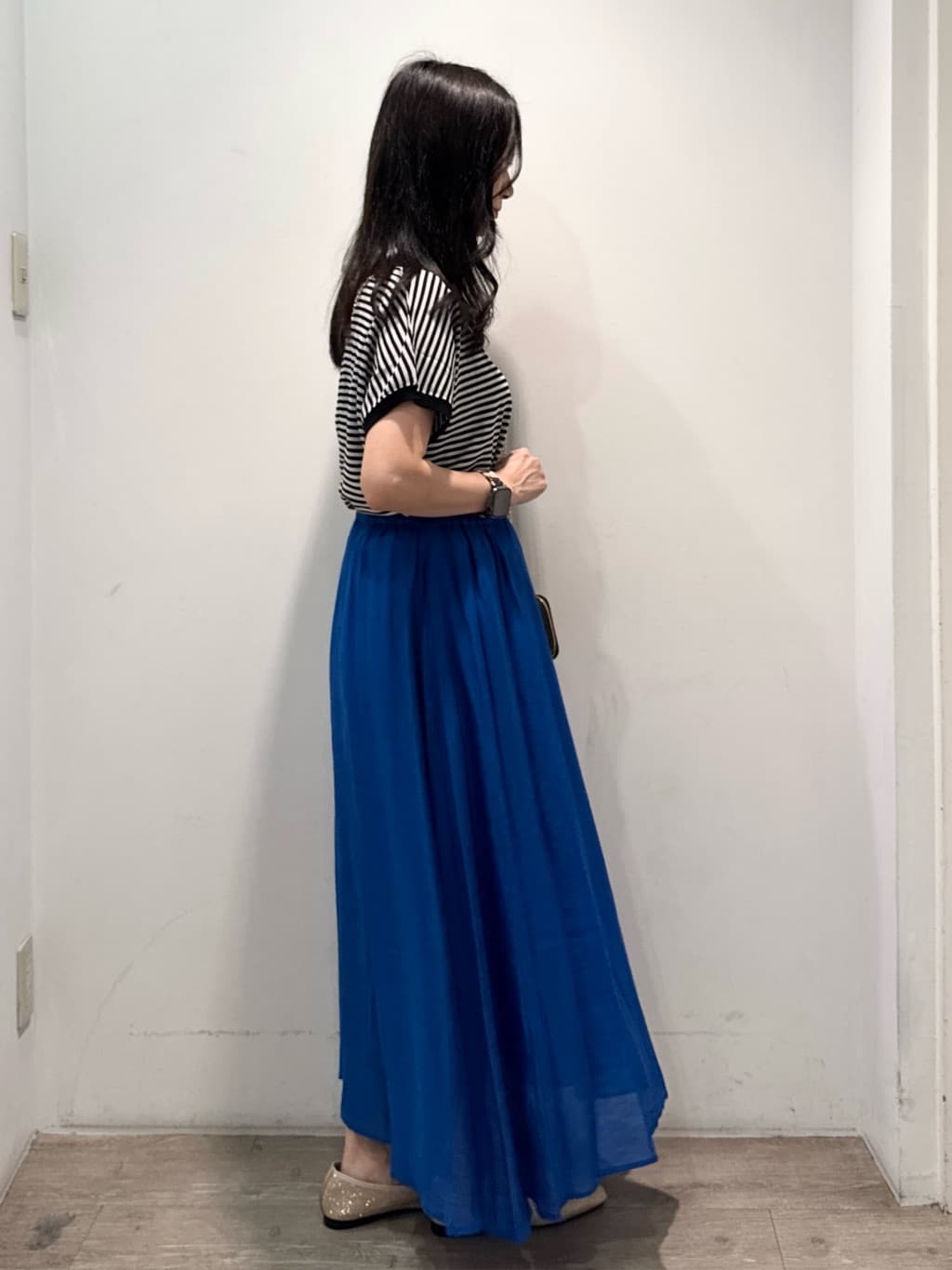 yuicciさんの「OPAQUE.CLIP｜《6色展開／S-LLサイズ》ドルマンスリーブニット【UV／接触冷感／洗濯機洗い可／抗ピル】」を使ったコーディネート