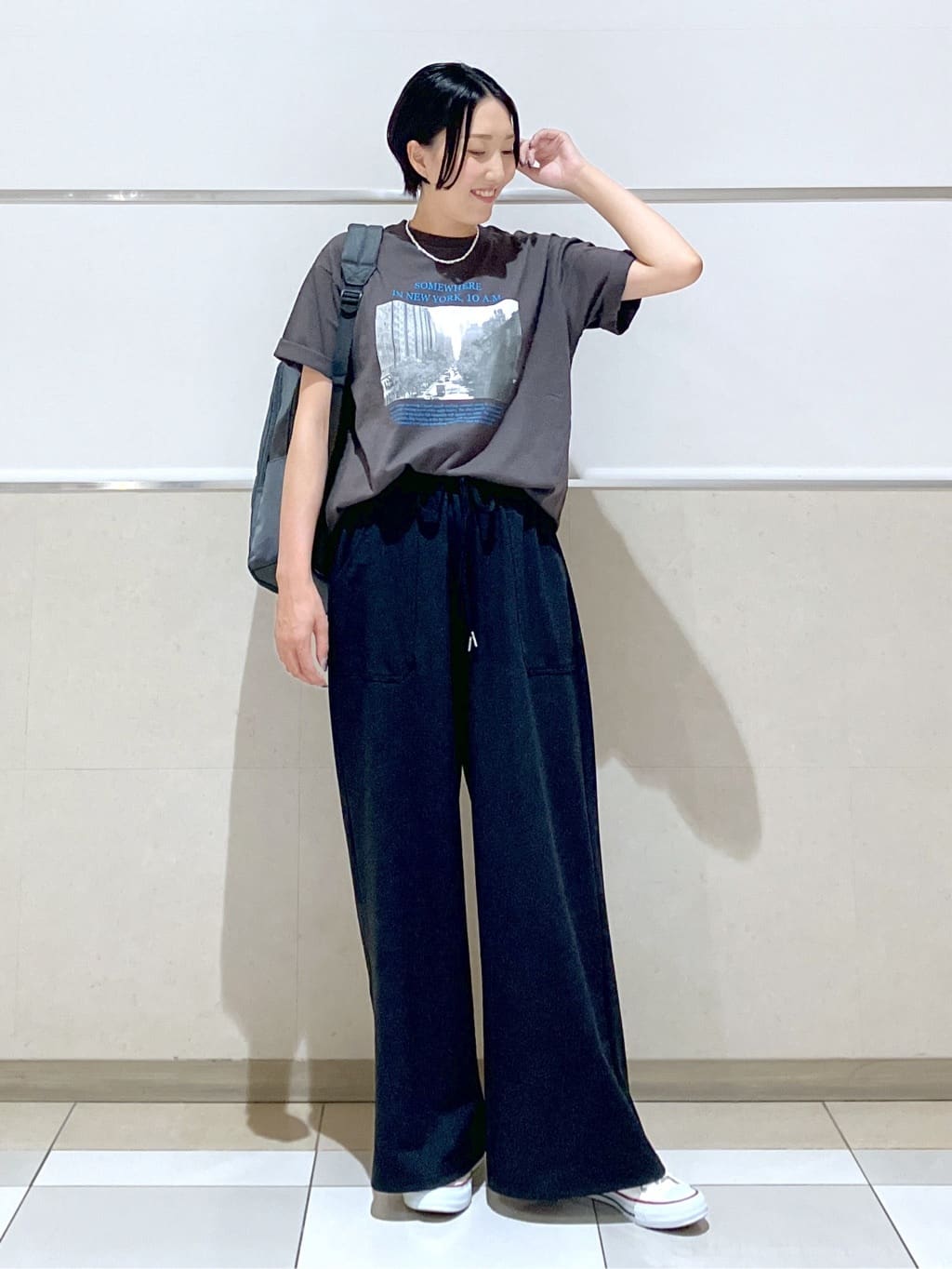 eriko さんの「Dessin｜【ユニセックス・洗える】オーガニックコットンロゴ入りTシャツ」を使ったコーディネート