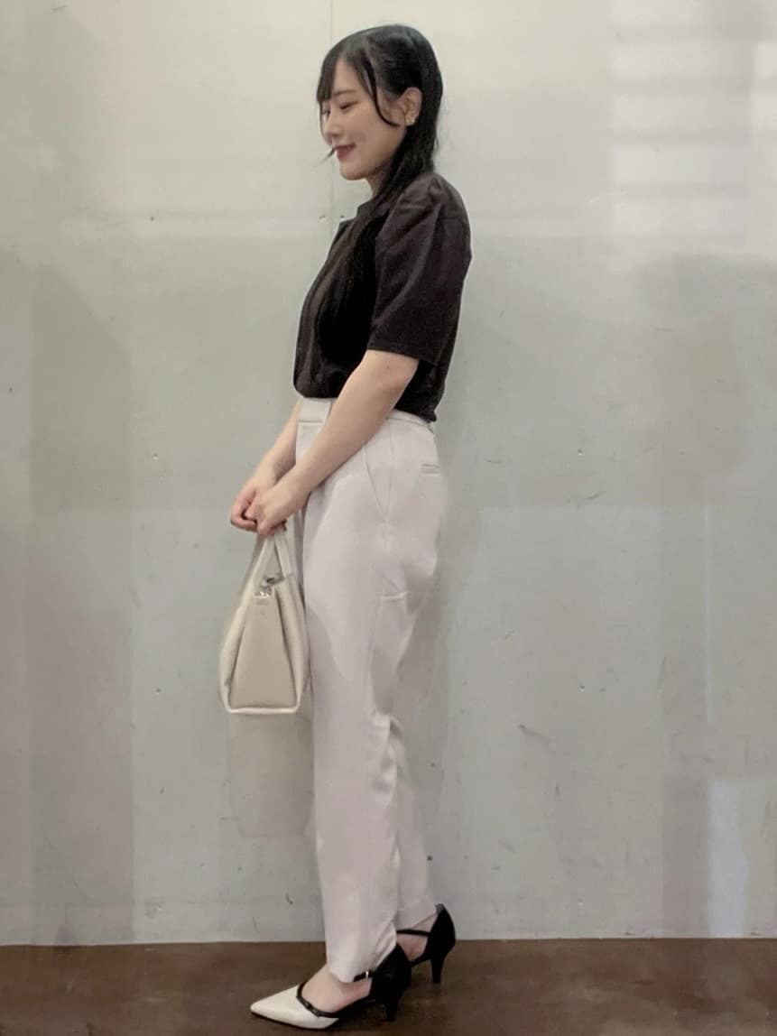 Hitomiさんの「index｜《7色展開／XS-LLサイズ》多機能タックスリーブトップス【汗ジミ防止／吸水速乾／接触冷感／UVケア」を使ったコーディネート