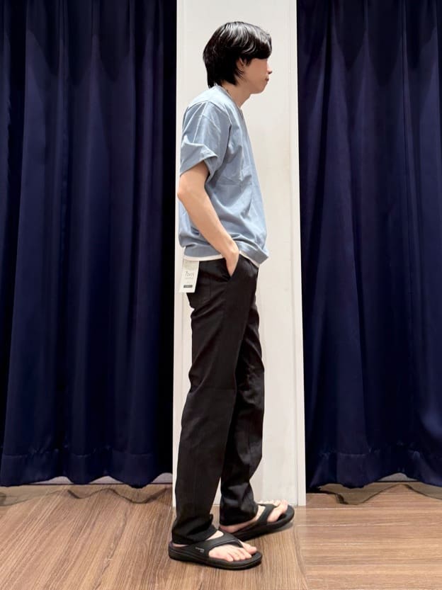 Tightさんの「THE SHOP TK｜楊柳フェイクレイヤード半袖Tシャツ 【吸水速乾/毛玉になりにくい/洗濯機OK】」を使ったコーディネート