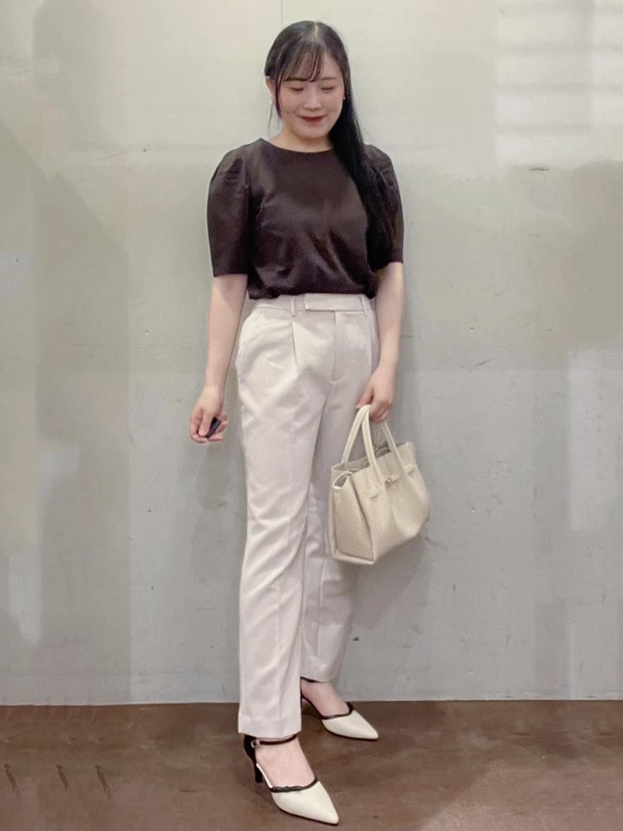 Hitomiさんの「index｜《7色展開／XS-LLサイズ》多機能タックスリーブトップス【汗ジミ防止／吸水速乾／接触冷感／UVケア」を使ったコーディネート