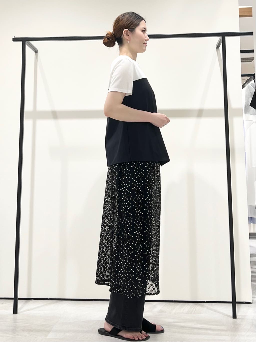 T.Kさんの「INDIVI｜【洗える】ビスチェレイヤード風トップス」を使ったコーディネート