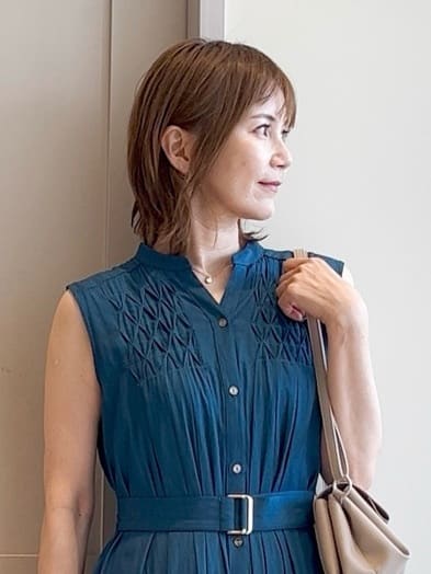 yamakoさんの「grove｜メタルストーンショートネックレス」を使ったコーディネート