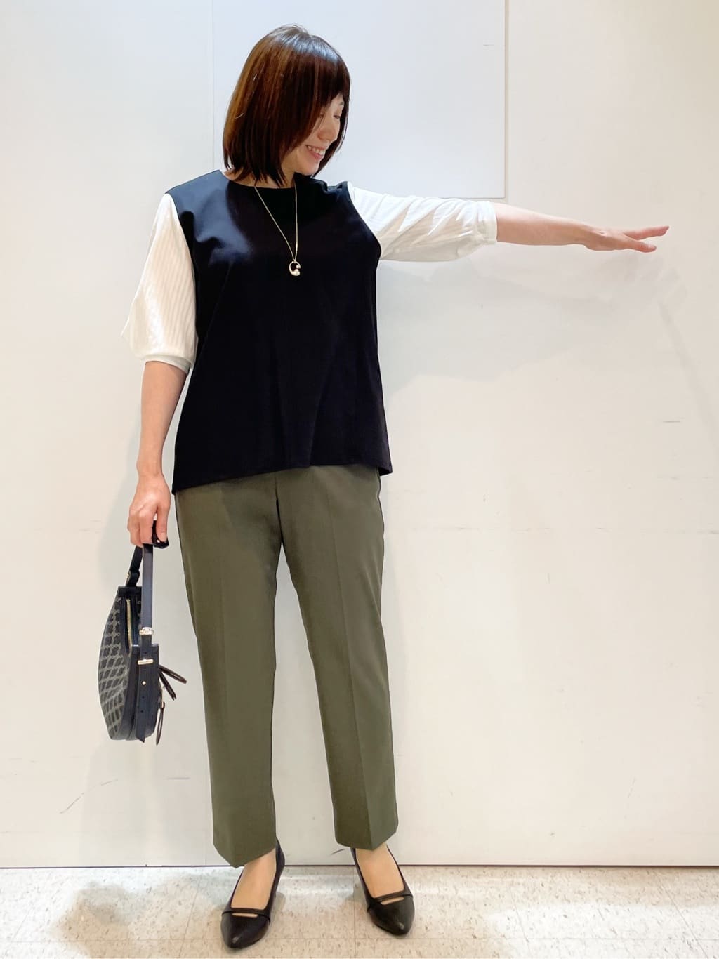 めいさんの「Reflect｜【体型カバー／腰周りカバー】長め丈プルオーバージャージ」を使ったコーディネート