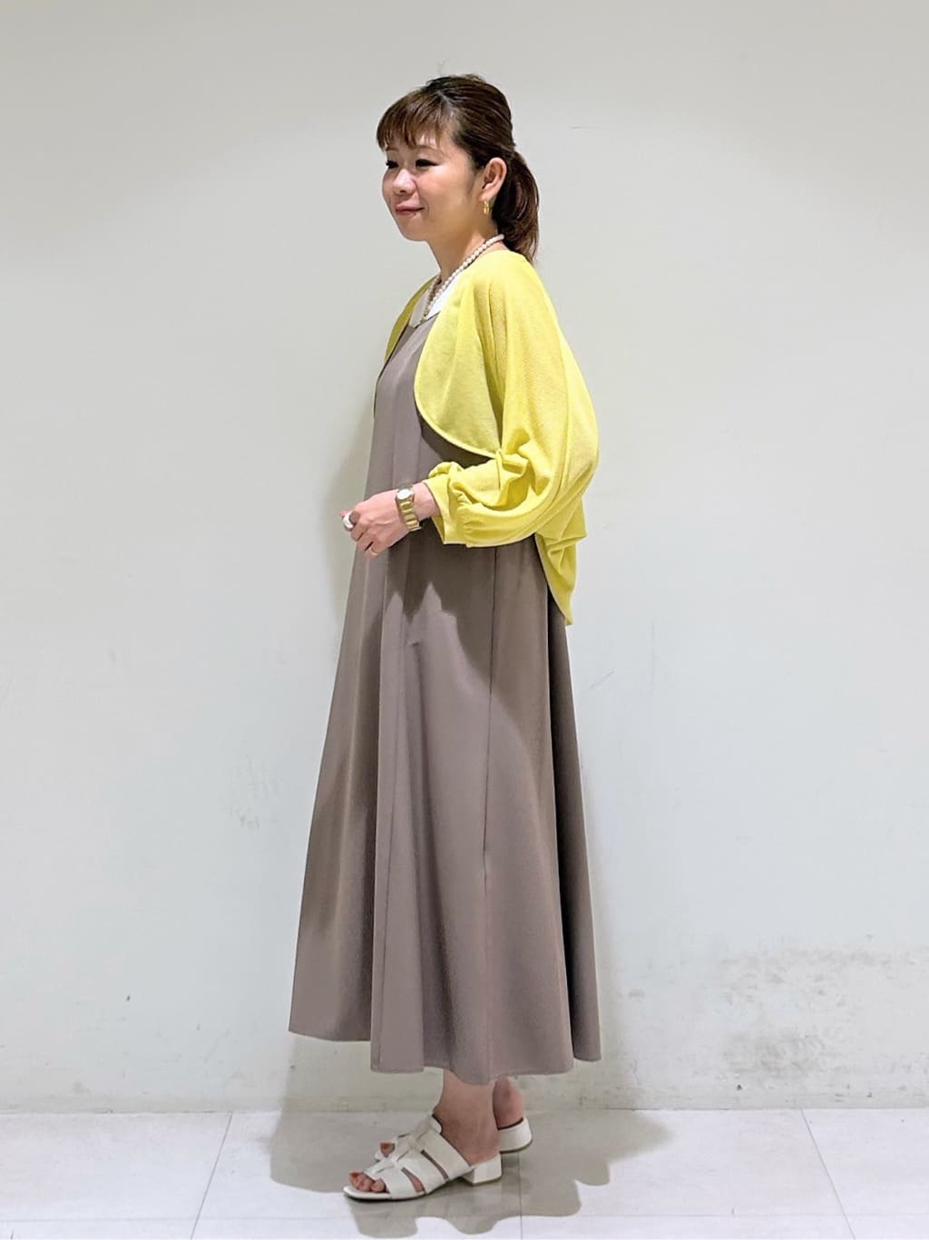 tsuyuさんの「INDIVI｜パール調コインショートネックレス」を使ったコーディネート