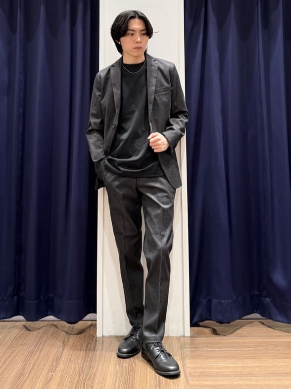 Tightさんの「THE SHOP TK｜エバーデニムジャケット【色落ちしにくい/洗濯機OK/ストレッチ/セットアップ可】」を使ったコーディネート