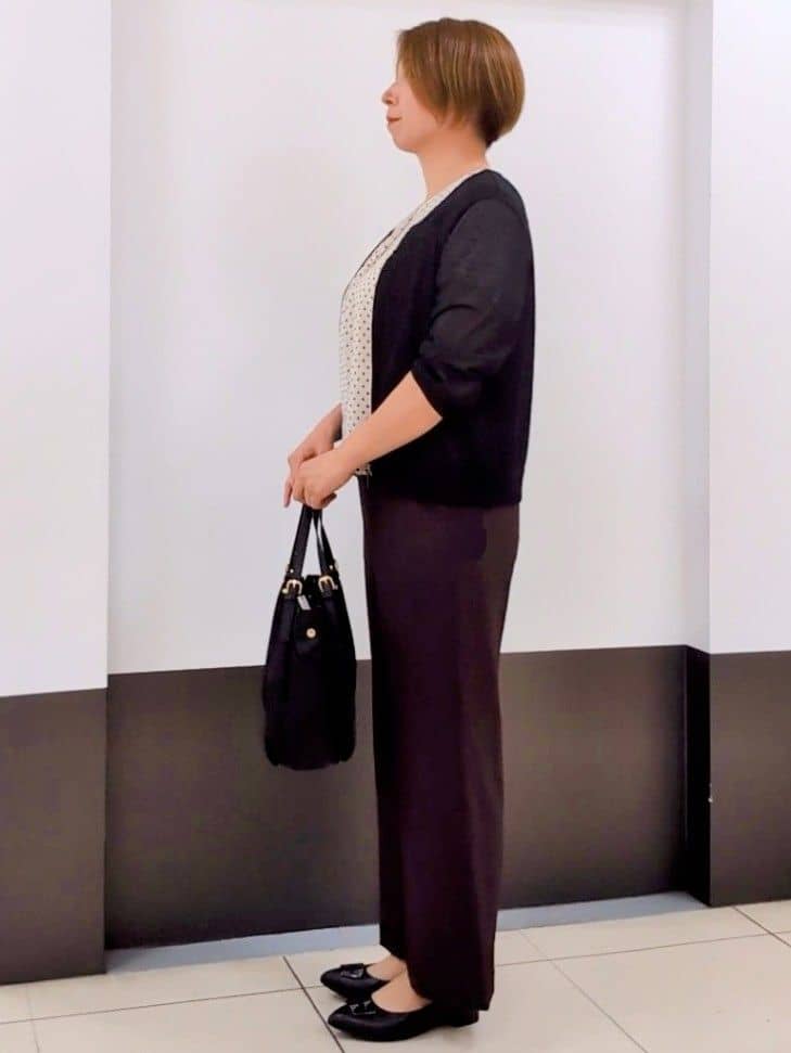 じゅりさんの「Reflect｜【マシンウォッシュ可／セットアップ可】コツキ柄プリントブラウス」を使ったコーディネート